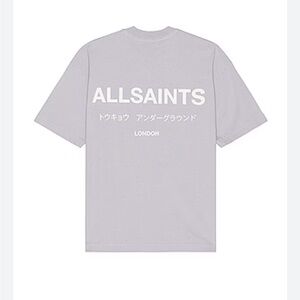 AllSaints Underground Tee in Lilac